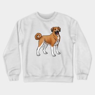 Dog - Anatolian Shepherd - Red and White Crewneck Sweatshirt